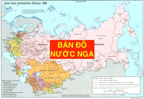 Bản đồ đất Nước Nga Russia Map Khổ Lớn Phóng To 2024