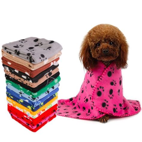 Pet Dog Blanket Paw Print Blanket For Dog 2018 Winter Warm Dog Mat Nest