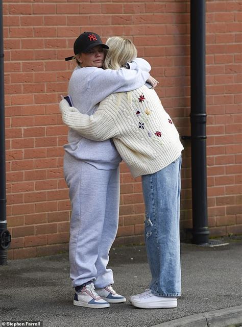 Kerry Katona Is Comforted By Her Daughter As She Leaves A Breast