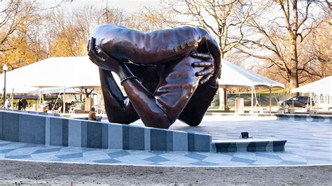 Sculpture Honoring The Love Between Martin Luther King Jr And Coretta Scott King Opens In