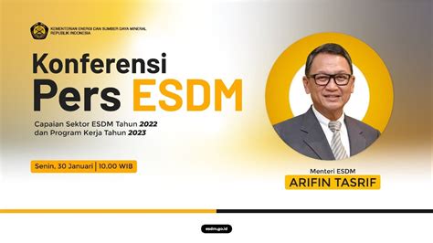 Konferensi Pers Capaian Sektor Esdm Tahun Dan Program Tahun