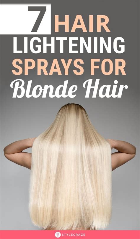 7 Best Hair Lightening Sprays For Blonde Hair As Per A Hairstylist