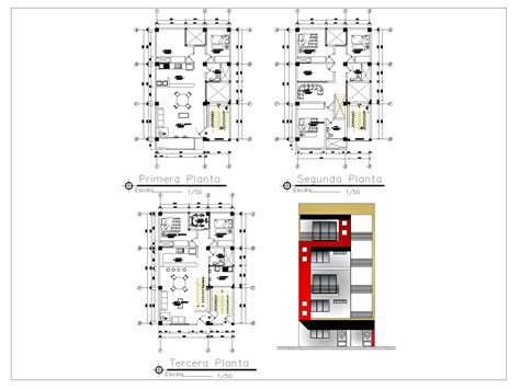 Vivienda Bifamiliar En Autocad Descargar Cad Gratis Kb Hot Sex