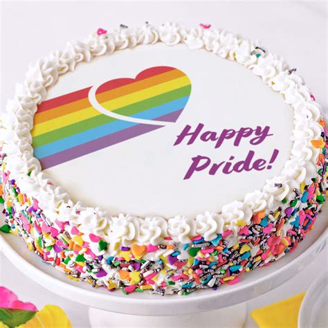 lgbtq pride flag cake
