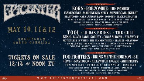 Pepsi rock the south fans! Inaugural Epicenter 2019 lineup announced! | Rock: Front ...