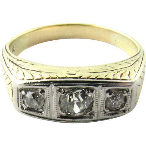 vintage 14 karat white gold diamond ring size 5 75 from ctgoldcustomers on ruby lane