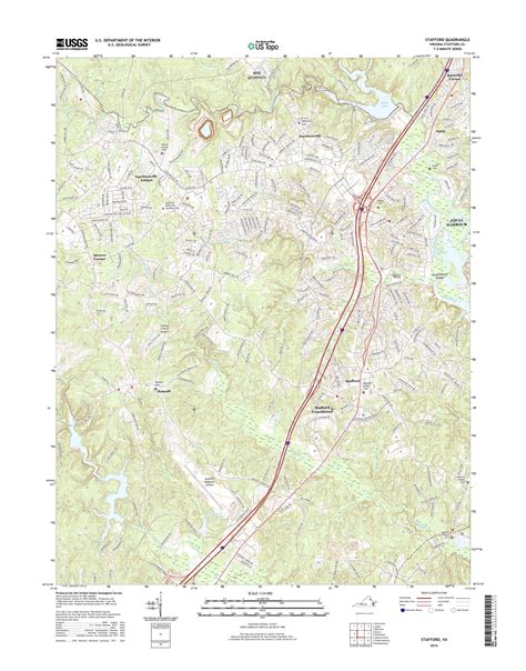 MyTopo Stafford, Virginia USGS Quad Topo Map