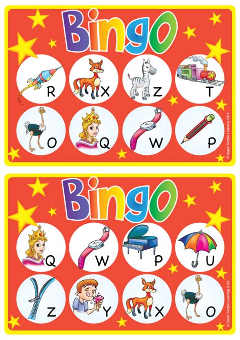 Read on to learn more about m. Alphabet/Vocabulary Bingo Game - Uppercase Letters N-Z ...