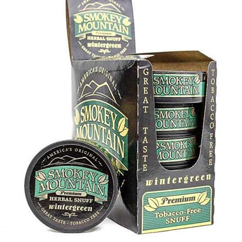 Smokey Mountain Herbal Snuff Wintergreen Pouches