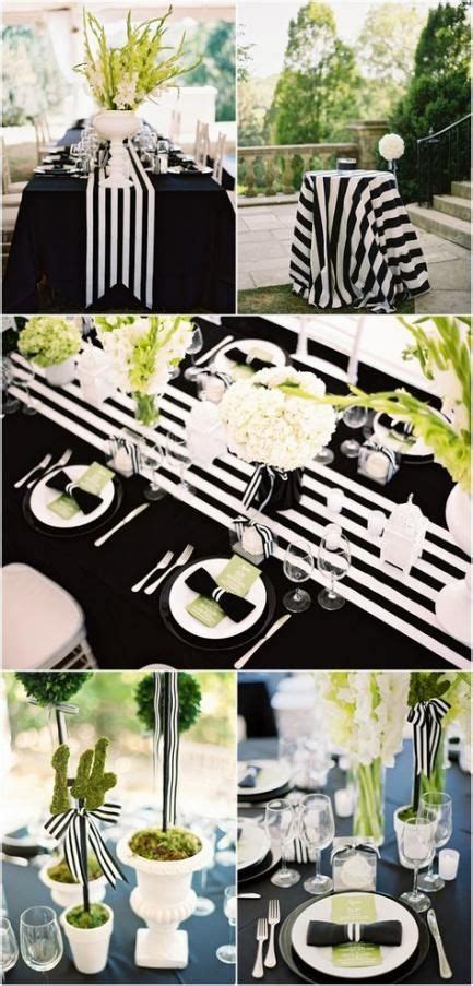 Best Wedding Table Ideas Black Kate Spade Ideas Bridal Party Table Decorations Wedding