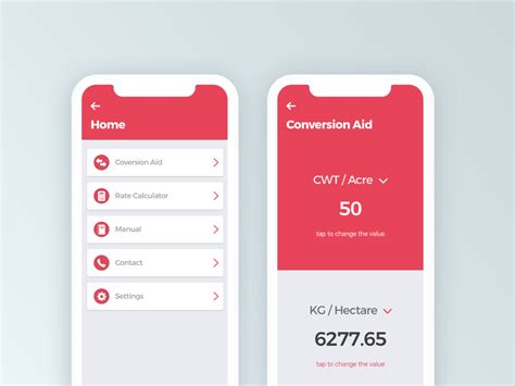 mobile app unit converter by will morrissey for armour on dribbble