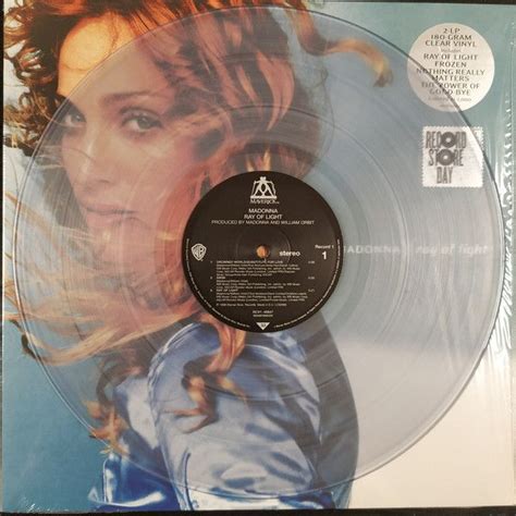 Madonna Ray Of Light Ltd Black Friday Edn 2 Clear Vinyl Lp