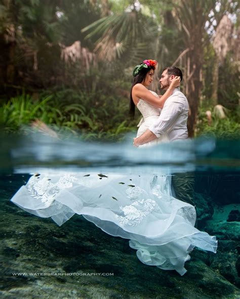 Stunning Underwater Wedding Photography Makes Waves