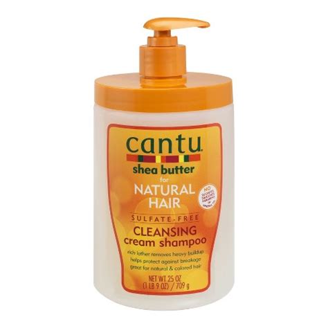 Keeping your natural hair free from product buildup is crucial to its growth. Cantu Shea Butter Natural Hair Cleansing Cream Shampoo ...