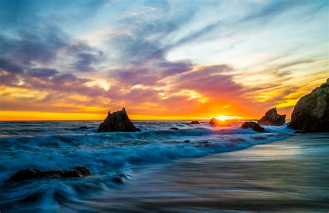 Beautiful Beach Sunset 8k Ultra Hd Wallpaper Background Image