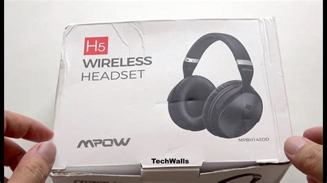 Mpow H5 Active Noise Cancelling Over Ear Wireless Headphones Unboxing