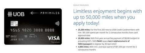 Uob Prvi Miles Card Offering 45200 Miles Sign Up Bonus The Milelion