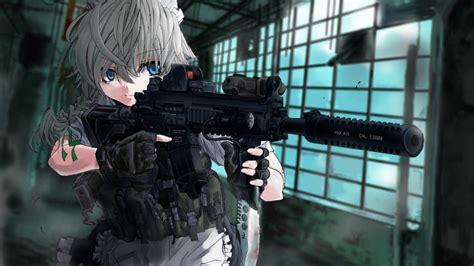 Anime Gun Girl Wallpaper