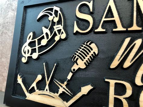 Personalized Music Room Sign Custom Music Studio Signs Etsy