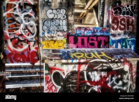 Graffiti Under The Olympic Boulevard Bridge Los Angeles River