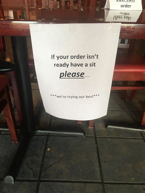 A charming sign in my favorite Indian restaurant. The owner said the