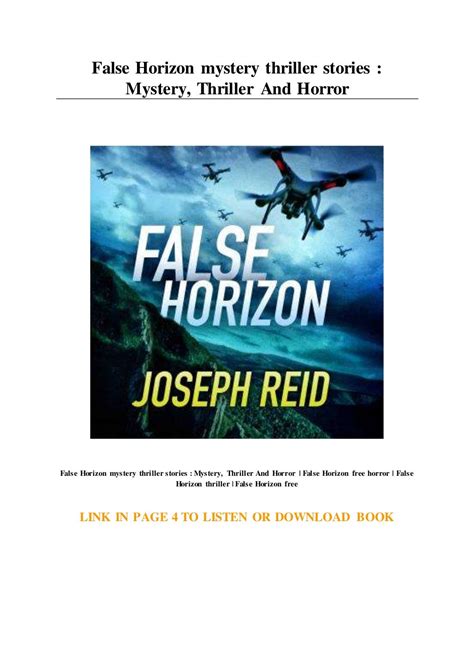 False Horizon Mystery Thriller Stories Mystery Thriller And Horror