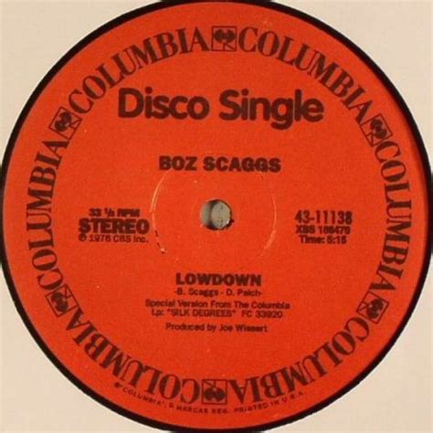 Chicago Boz Scaggs Street Player Lowdown Vinylism