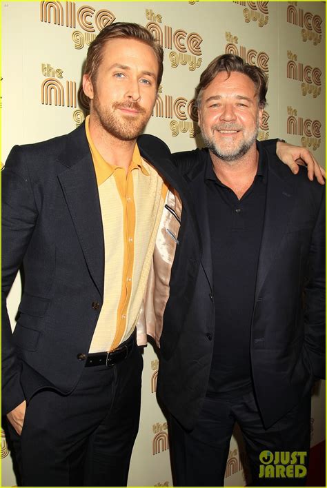 Ryan Gosling Matt Bomer And Russell Crowe Suit Up For The Nice Guys Nyc Screening Photo