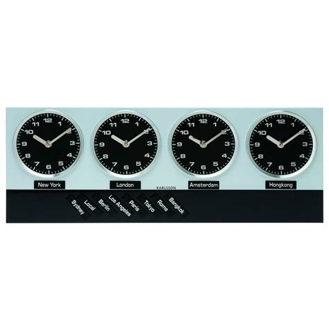 Time Zone World Wall Clocks Foter