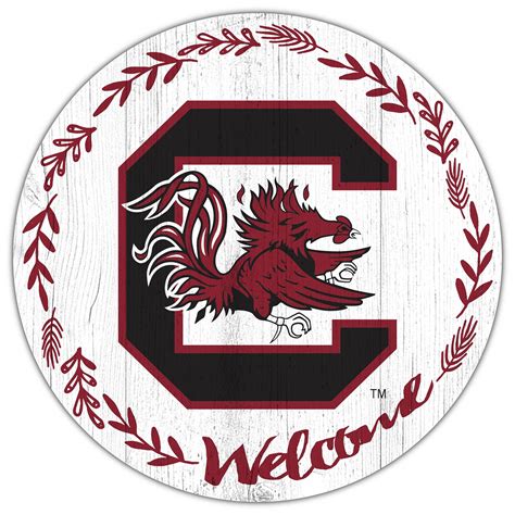 South Carolina Gamecocks 12 Welcome Circle Sign