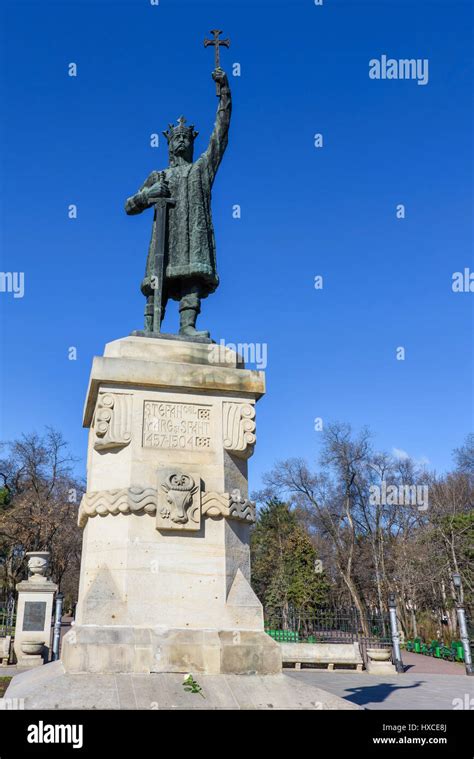 Monument Statue Of Stefan Cel Mare Si Sfant The Great And Holy