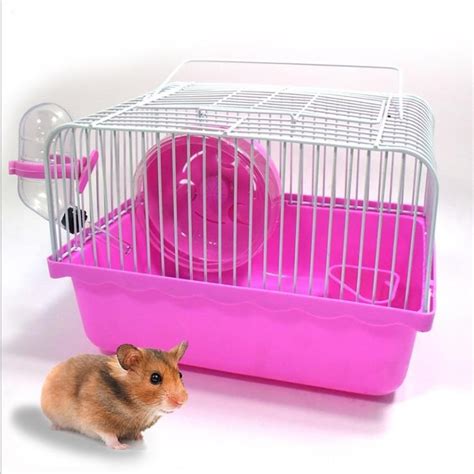 2017 Portable Cute Hamster Cage Hamster Rat House Guinea Pigs House