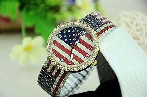 Patriotic American Flag Watch Wristwatches