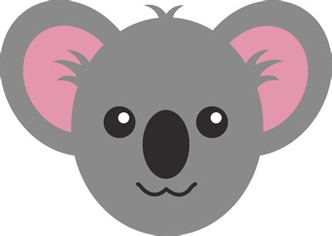 Koala Bear Face Drawing Clip Art Library