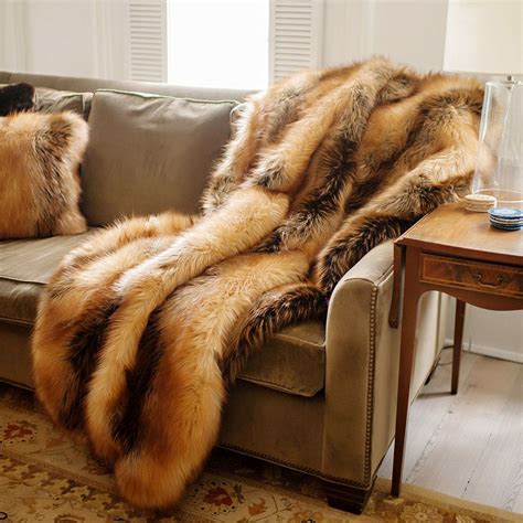 Fabulous Furs Plush Faux Fur Throws And Pillows Touch Of Modern