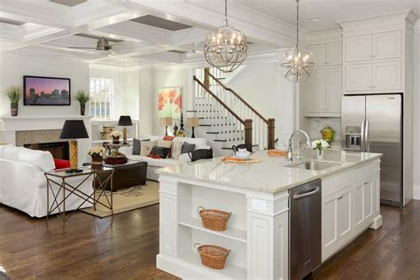Interior Table Kitchen Living Room Chandelier White Design
