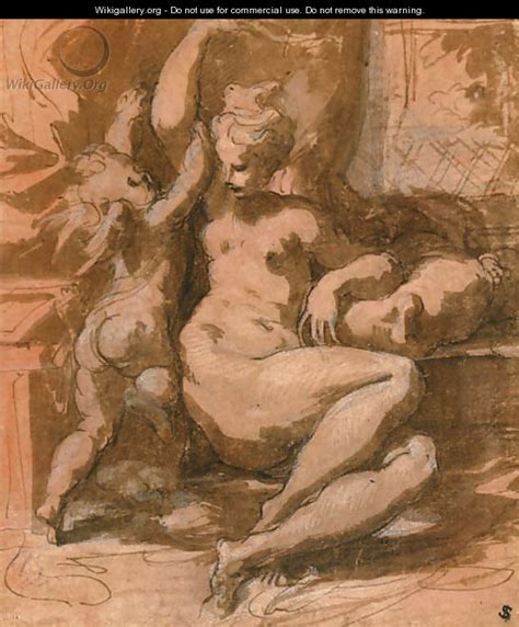 Venus Disarming Cupid Girolamo Francesco Maria Mazzola Parmigianino