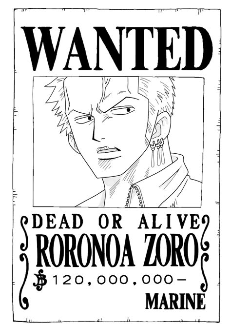 Roronoa Zoro Wanted Poster By Trille130 On Deviantart