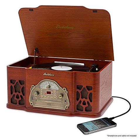 Electrohome Winston Vinyl Record Player 3 In 1 Classic Turntable