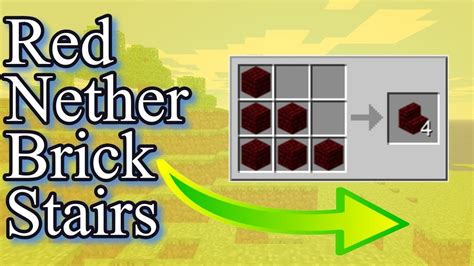 Red Nether Brick Stairsminecraft Crafting How To Make Craft Recipes