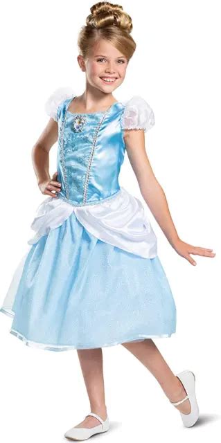 Disguise Disney Princess Cinderella Classic Girls Costume Blue M 7 8