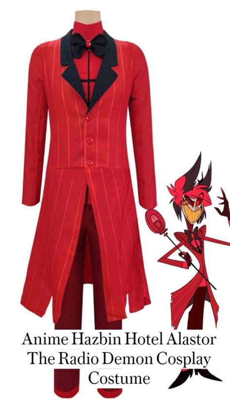 Takerlama Anime Hazbin Hotel Alastor The Radio Demon Cosplay Costume