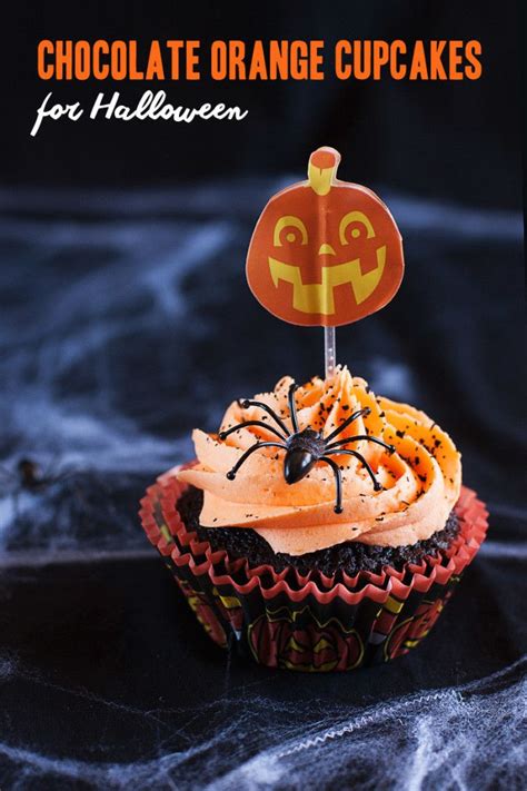 Chocolate Orange Halloween Cupcakes Spooky Halloween Desserts