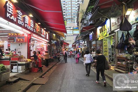 Market Wan Chai Hong Kong Stock Photo