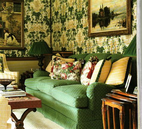 Nina Campbell Interior Green Interior Design English Country Decor
