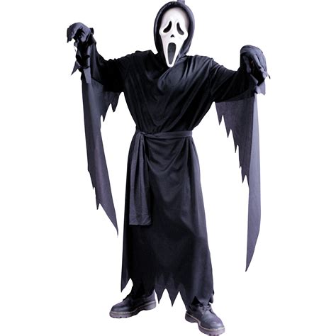Boys Scream Ghost Face Costume Small Robe Mask And Belt Horror