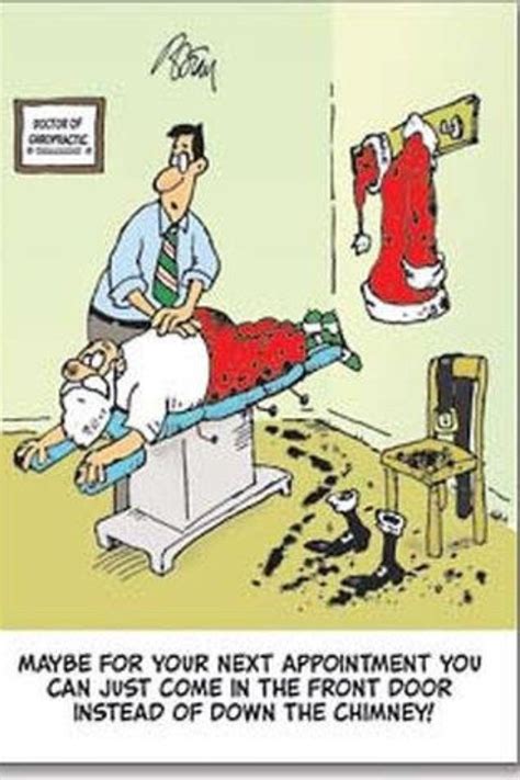 Even Santa Visits The Chiropractor Chiropractic Chiropractic Humor