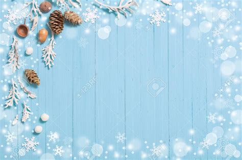 Beautiful Blue Christmas Background Frame Background Studio