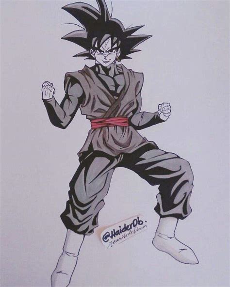 ¡dibujando A Goku Black •arte Amino• Amino