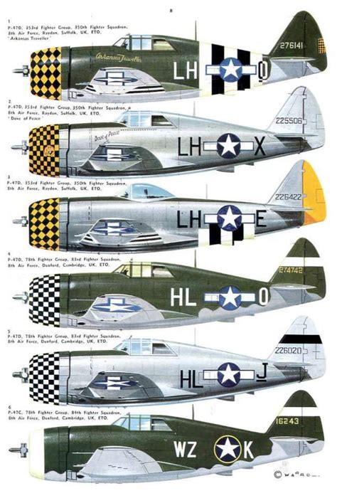 02 Republic P 47 Thunderbolt Page 28 960 Aircraft Painting Aircraft